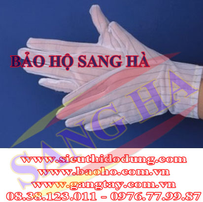 Găng tay polyester chống tĩnh điện ( không hạt )