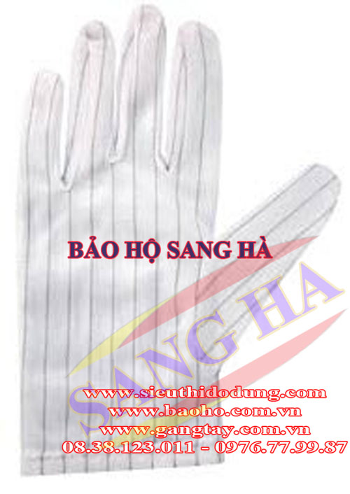 Găng tay vải chống tĩnh điện phòng sạch