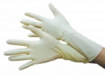 Găng tay chế biến mỏng màu trắng ngắn YT07